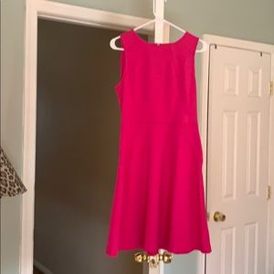 Hot pink, sleeveless dress